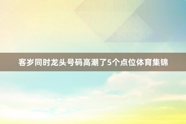 客岁同时龙头号码高潮了5个点位体育集锦