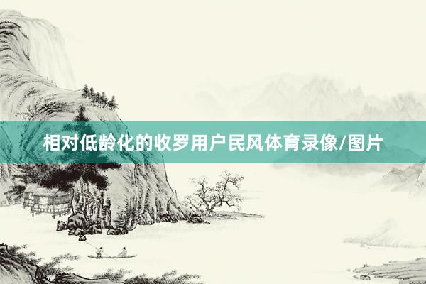 相对低龄化的收罗用户民风体育录像/图片
